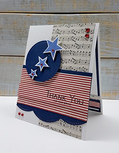 Patriotic American Sentiments Stamp Set 4x6 Inch