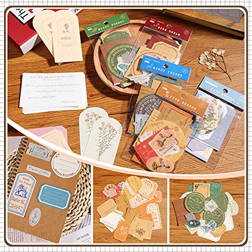 180 Vintage Scrapbook Stickers for DIY Crafts