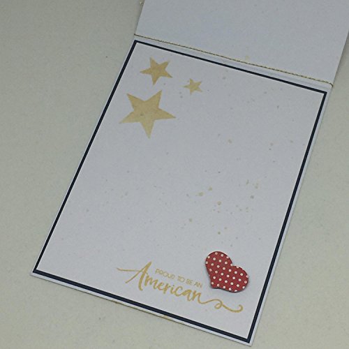 Patriotic American Sentiments Stamp Set 4x6 Inch