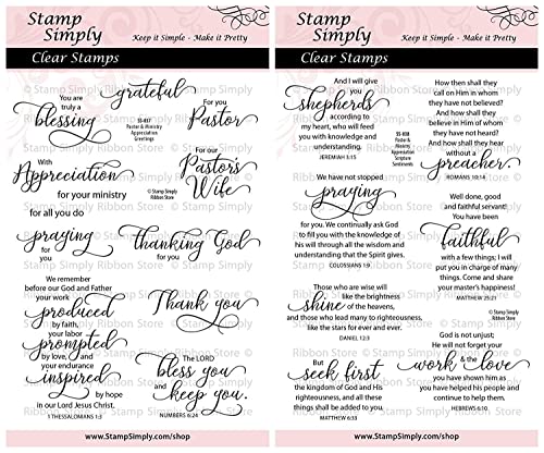 Religious Pastor Appreciation Greetings Stamp, 2-Pack