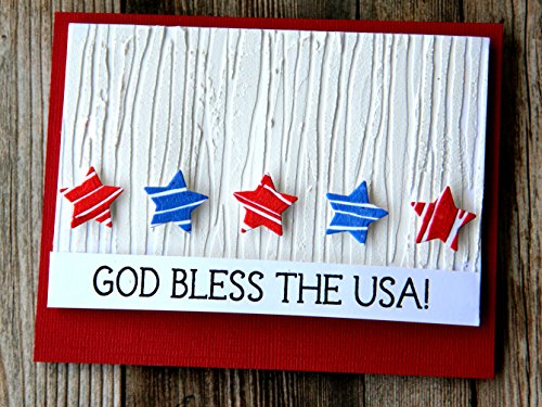 Patriotic American Sentiments Stamp Set 4x6 Inch