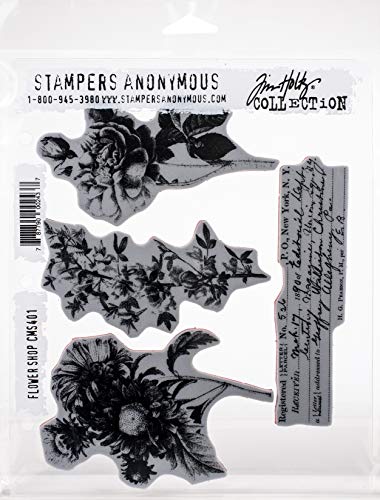 Flower Shop Cling Rubber Stamp Set