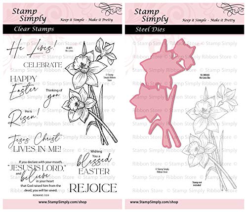 Easter Religious Stamp Set with Daffodil Die