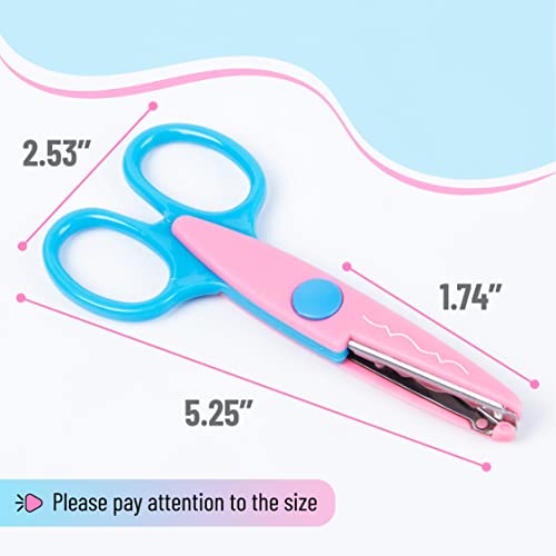 Decorative Edge Craft Scissors, 6 Pack, Zig Zag