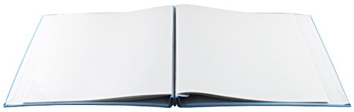 Sky Blue Fabric Scrapbook Album with Photo Opening