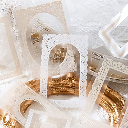 Vintage Lace Scrapbook Stickers - 180pcs