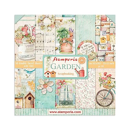 Stamperia Intl Scrapbooking Paper, 10-Pack in Multi-Colors