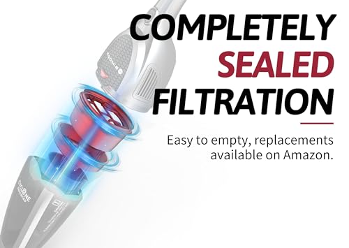 ROOMIE SlimVac Cordless Upright Vacuum Cleaner - Lightweight & Portable
