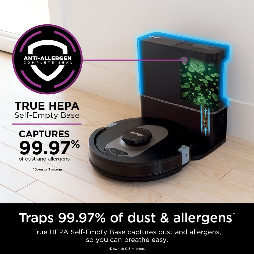 Shark RV2502AE AI Ultra Robot Vacuum with XL Self-Empty+ LIDAR Navigation