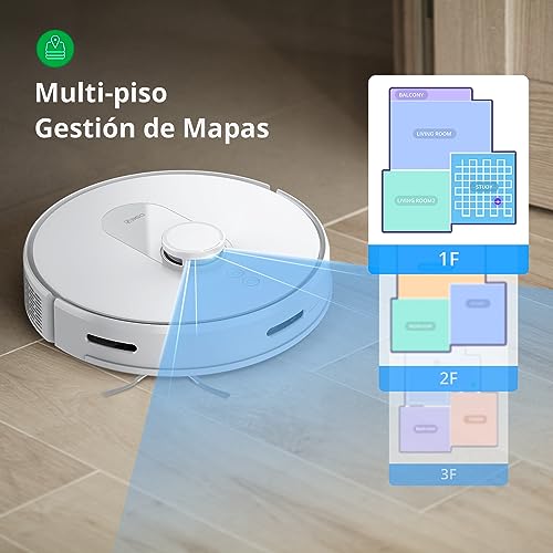 LiDAR Navigation Robot Vacuum and Mop, 2700Pa Strong Suction