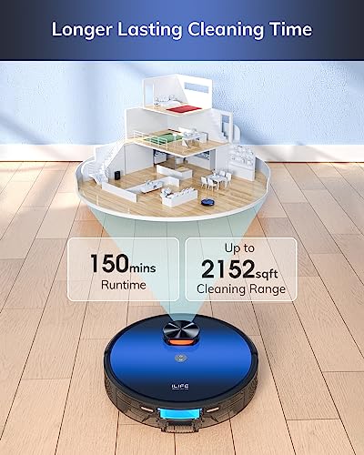 ILIFE Robot Vacuum - T10s Mop - Lidar Navigation - Alexa