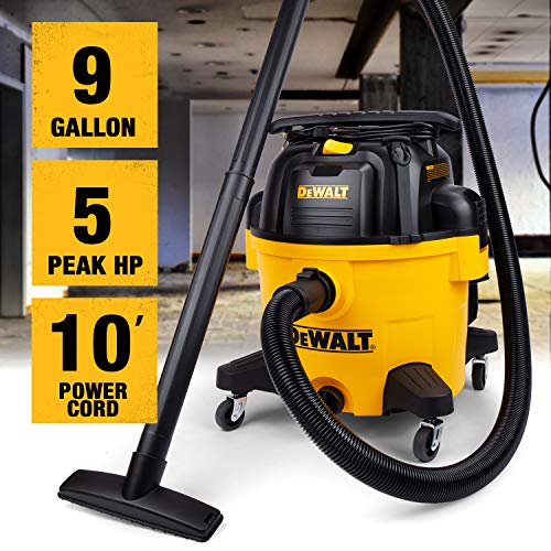 DEWALT 9 Gal Wet/Dry VAC, heavy-duty shop vacuum