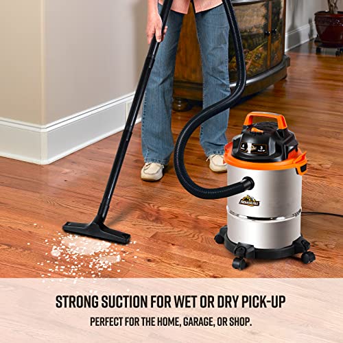 Armor All Wet/Dry Shop Vacuum, 4 Gallon, 3 HP