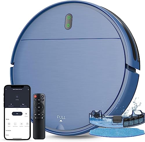 2-in-1 Robot Vacuum & Mop with WiFi/App/Alexa - Ideal for Hard Floors, Carpet