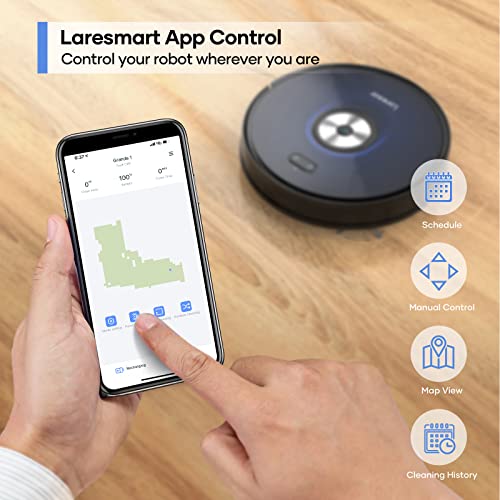 Laresar Robot Vacuum: 4000Pa, Smart Navigation, 3-in-1