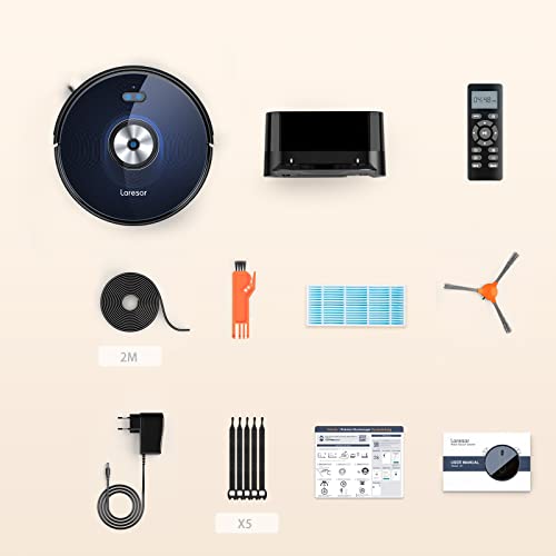 Laresar Robot Vacuum: 4000Pa, Smart Navigation, 3-in-1