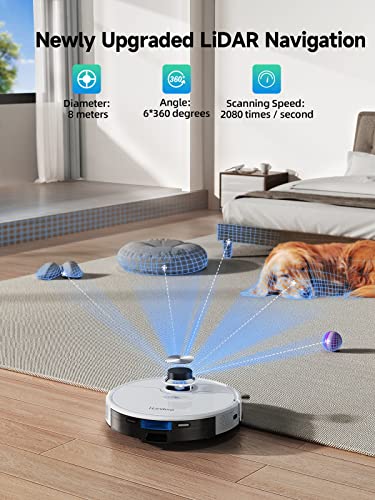 HONITURE Robot Vacuum and Mop with Auto Empty Station