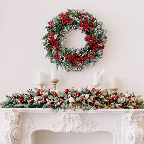 Pre-Lit Outdoor/Indoor Christmas Wreath with LEDs