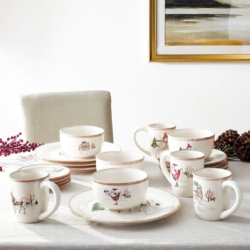 Christmas Twig Dinnerware Set, 20 Piece