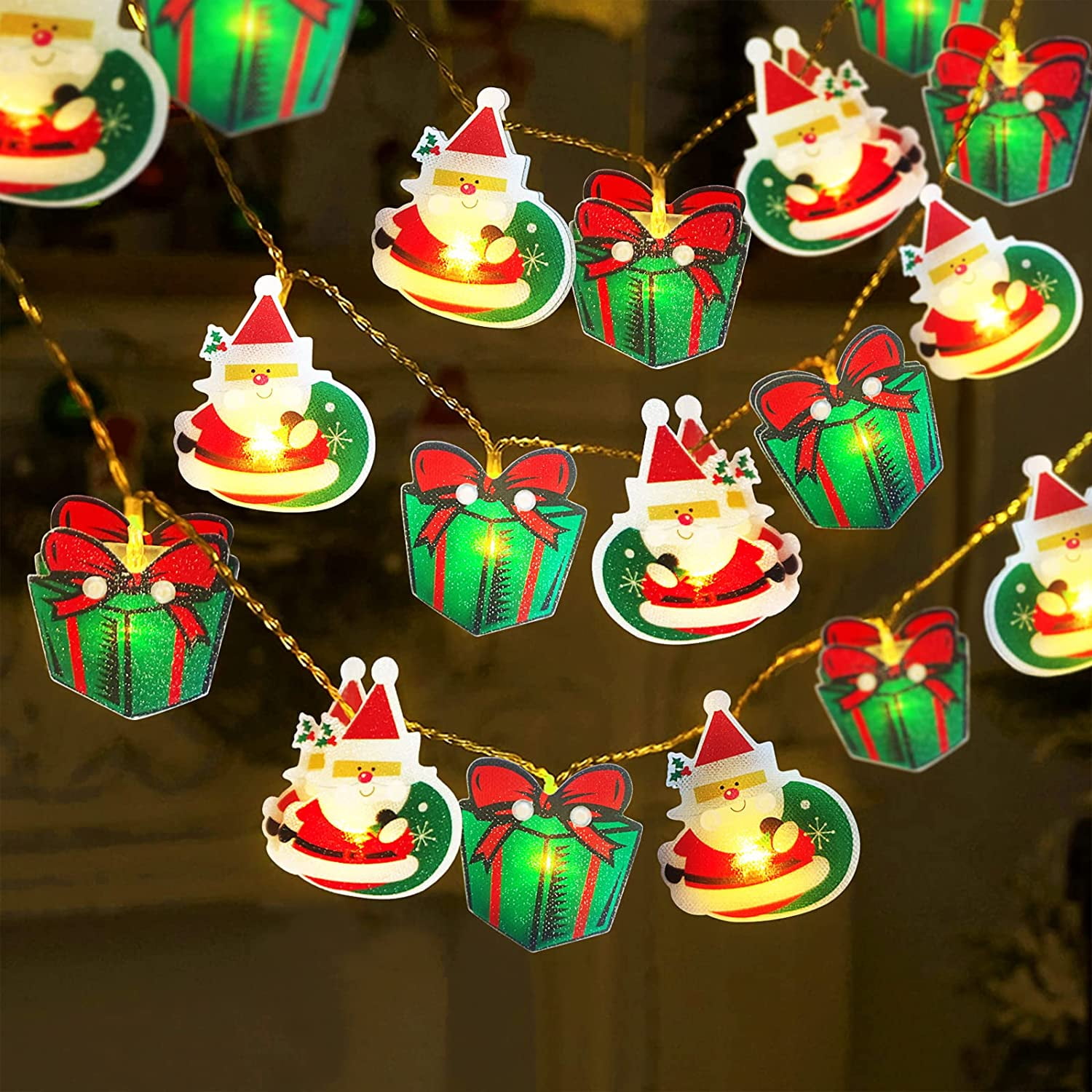 Outdoor Christmas Tree Lights with 20 Painted LEDs