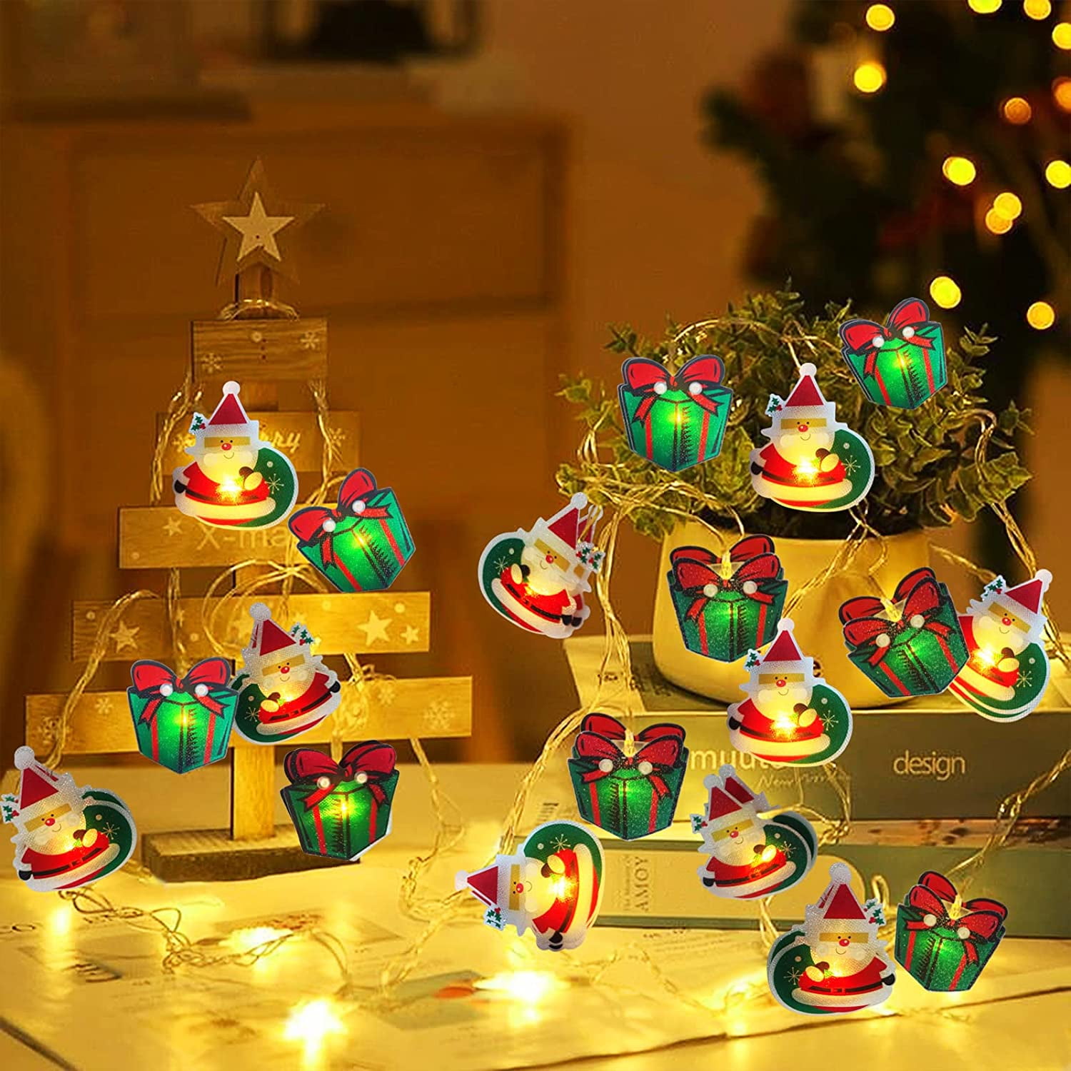 Outdoor Christmas Tree Lights with 20 Painted LEDs