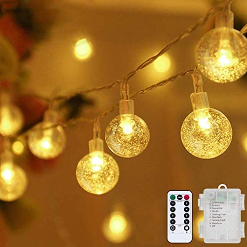 Battery Operated Globe String Lights with Remote