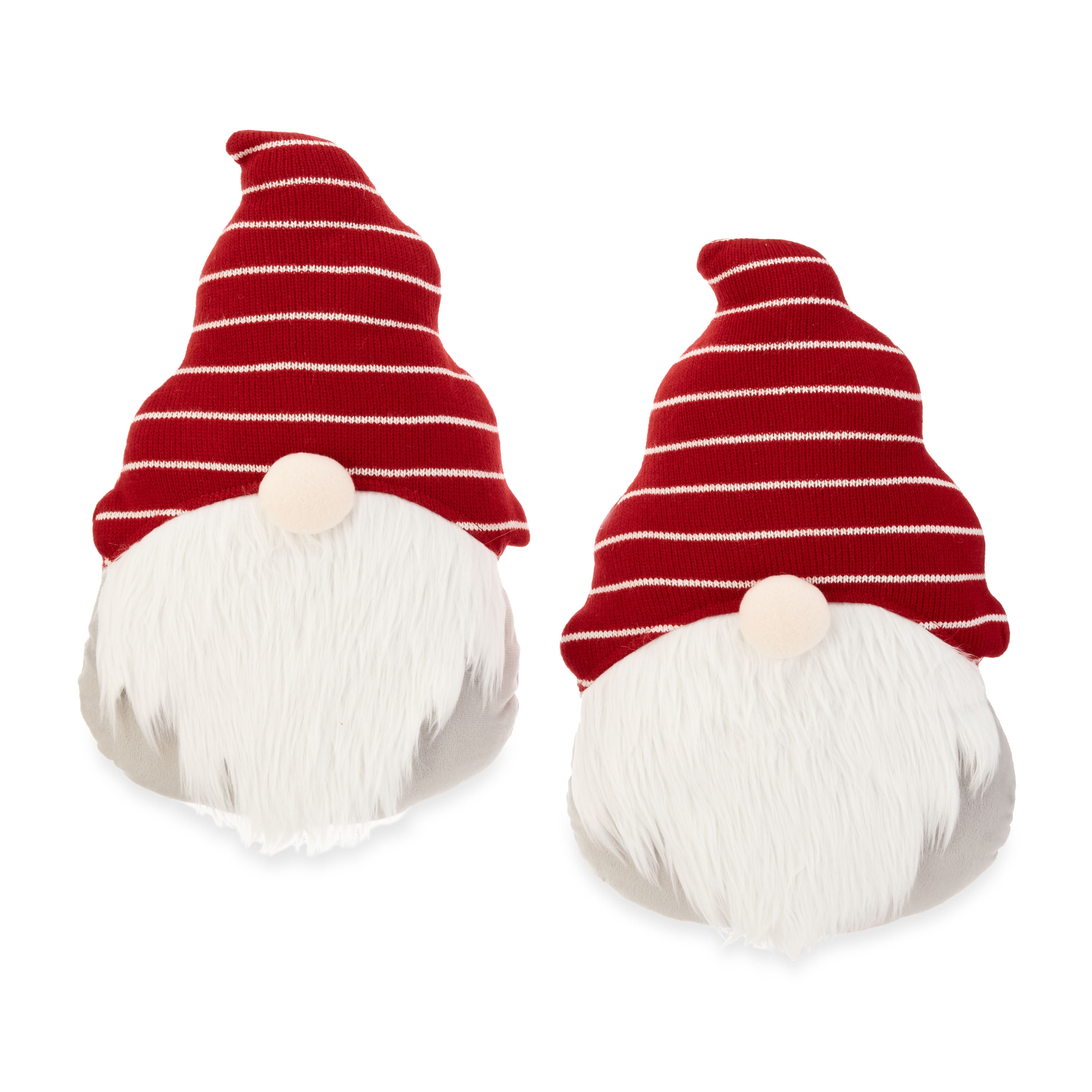 Pair of Red Hat Gnome Decorative Pillows