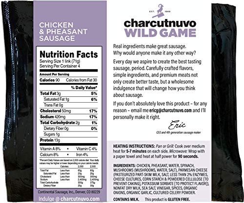 Wild Game Chicken and Pheasant Sausage - Gourmet Flavor