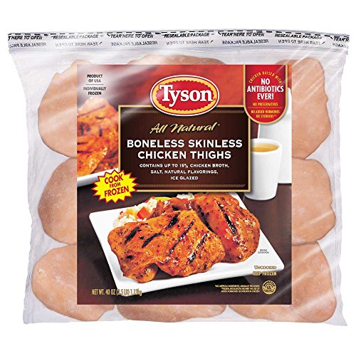 Tyson Chicken Thighs, 2.5 lb - 12/case