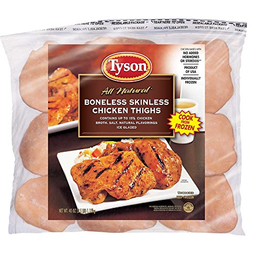 Tyson Chicken Thighs, 2.5 lb - 12/case