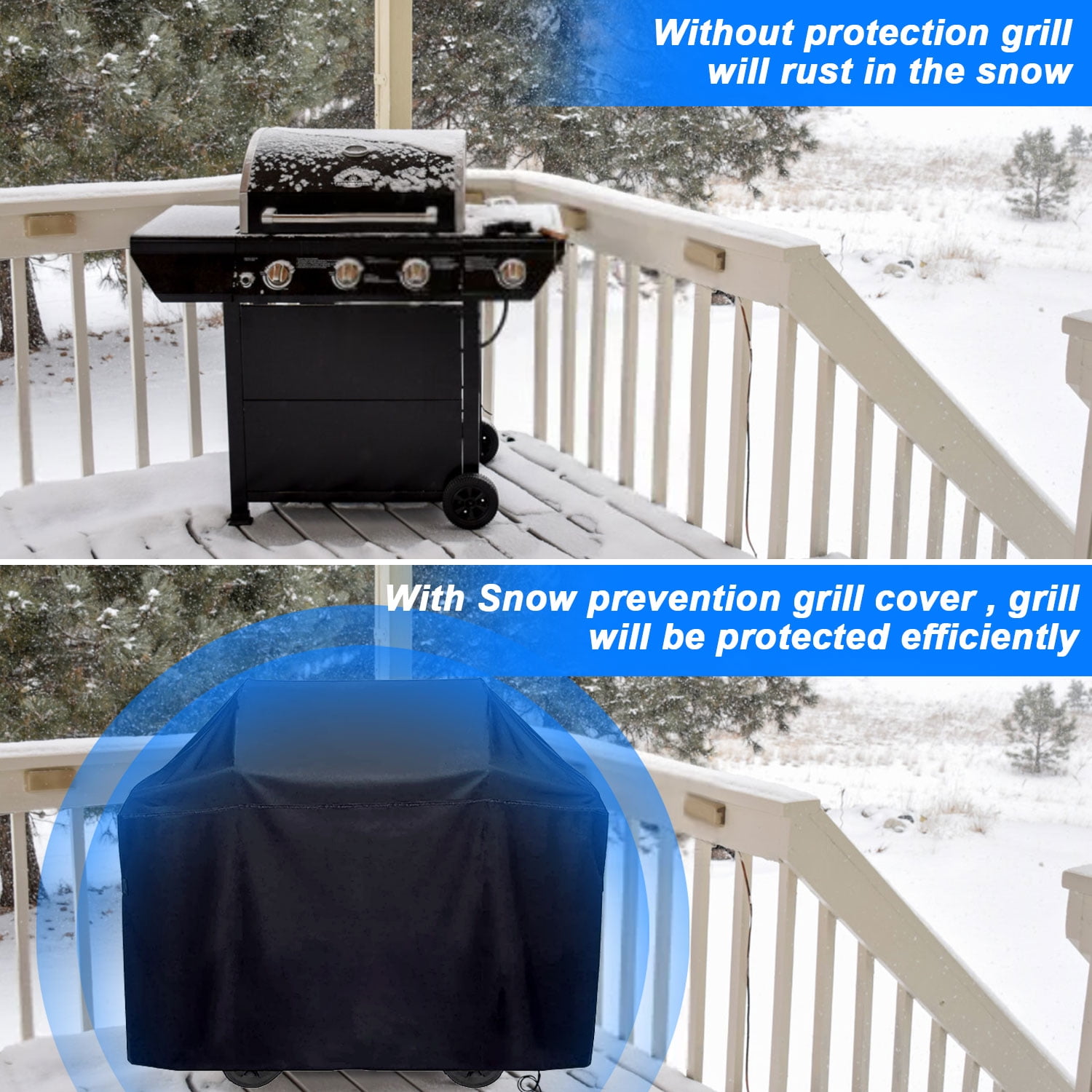 Waterproof 58" Gas Grill Cover - Weber Grills