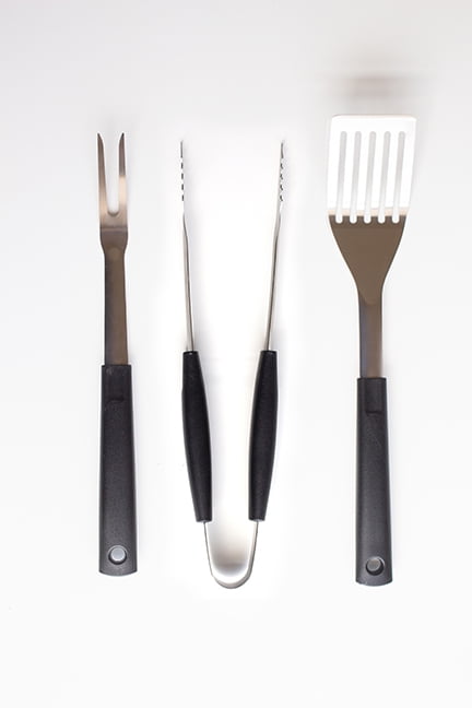 3 Piece Stainless Steel BBQ Grill Tool Set