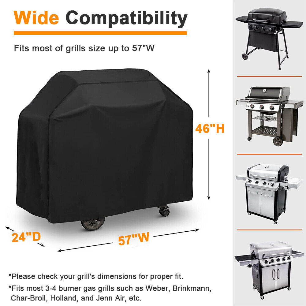 Waterproof BBQ Grill Cover - Heavy Duty, UV Protection