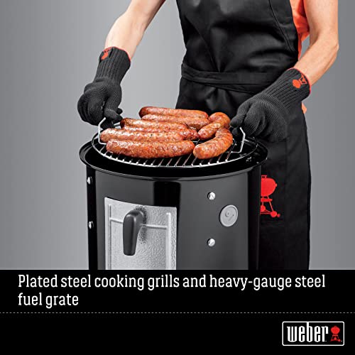 Weber 14.5" Charcoal BBQ Smoker, Black