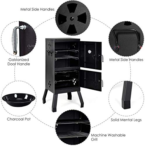 Moccha Smoked Carbon Oven - Vertical Charcoal Smoker