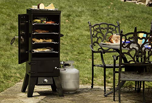 Cuisinart Vertical Propane Smoker with Temperature Control, Black