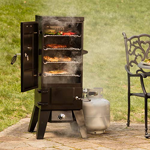 Cuisinart Vertical Propane Smoker with Temperature Control, Black