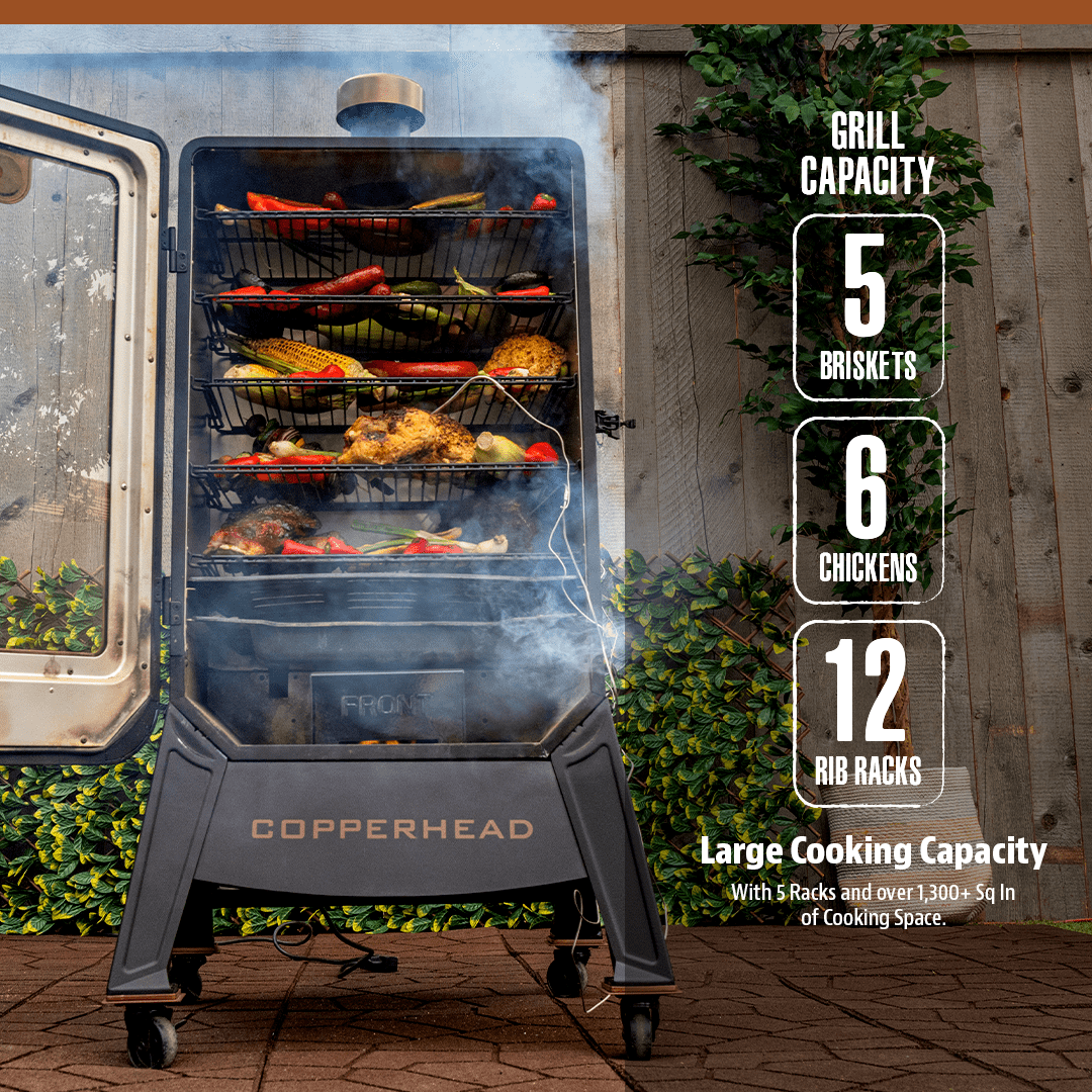 Pit Boss Copperhead Wood Pellet Smoker - Onyx