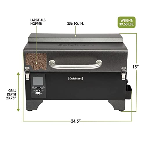 Cuisinart Portable Wood Pellet Grill: Black & Dark Gray