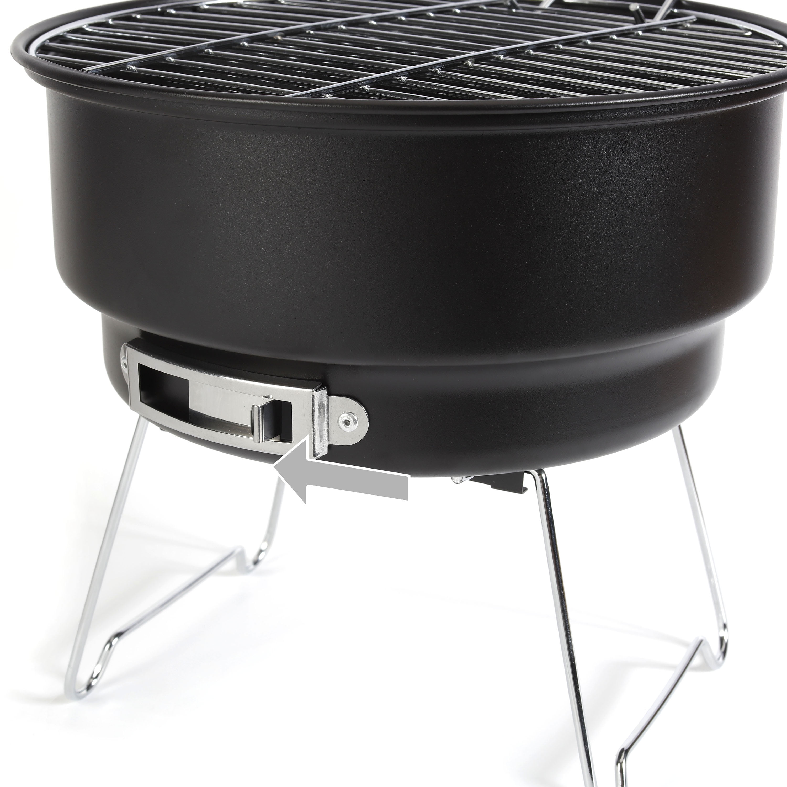 10" Portable Camping Charcoal Grill with Cooler Bag