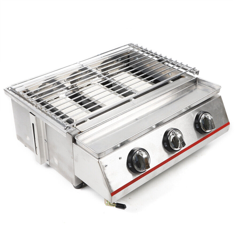 3 Burner Gas BBQ Grill for Outdoor Cooking