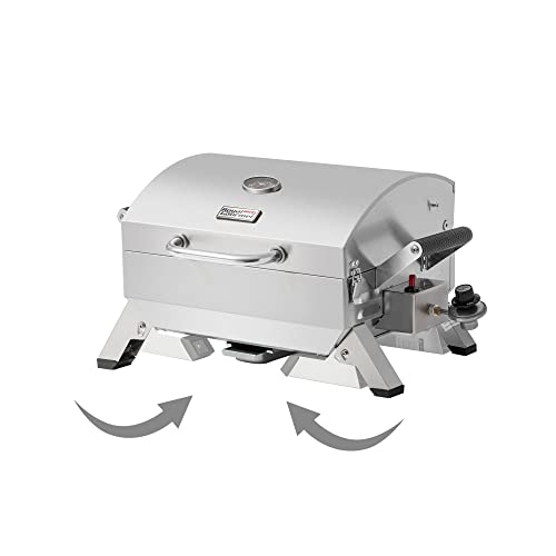 Portable Stainless Steel BBQ Grill, 10000 BTU