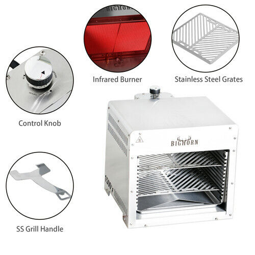 1500°F Infrared Steak BBQ Grill Stainless Steel
