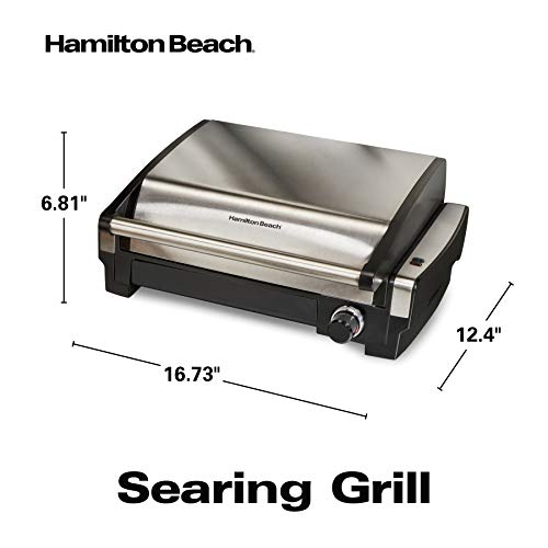 Electric Indoor Searing Grill - Adjustable Temp Control