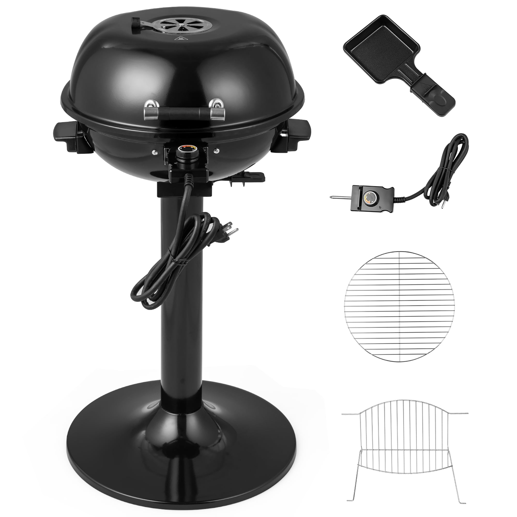 Costway Electric BBQ Grill with Warming Rack and Temperature Control