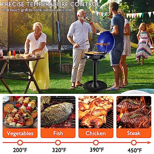 1800W Smokeless Electric BBQ Grill - ManVi Portable