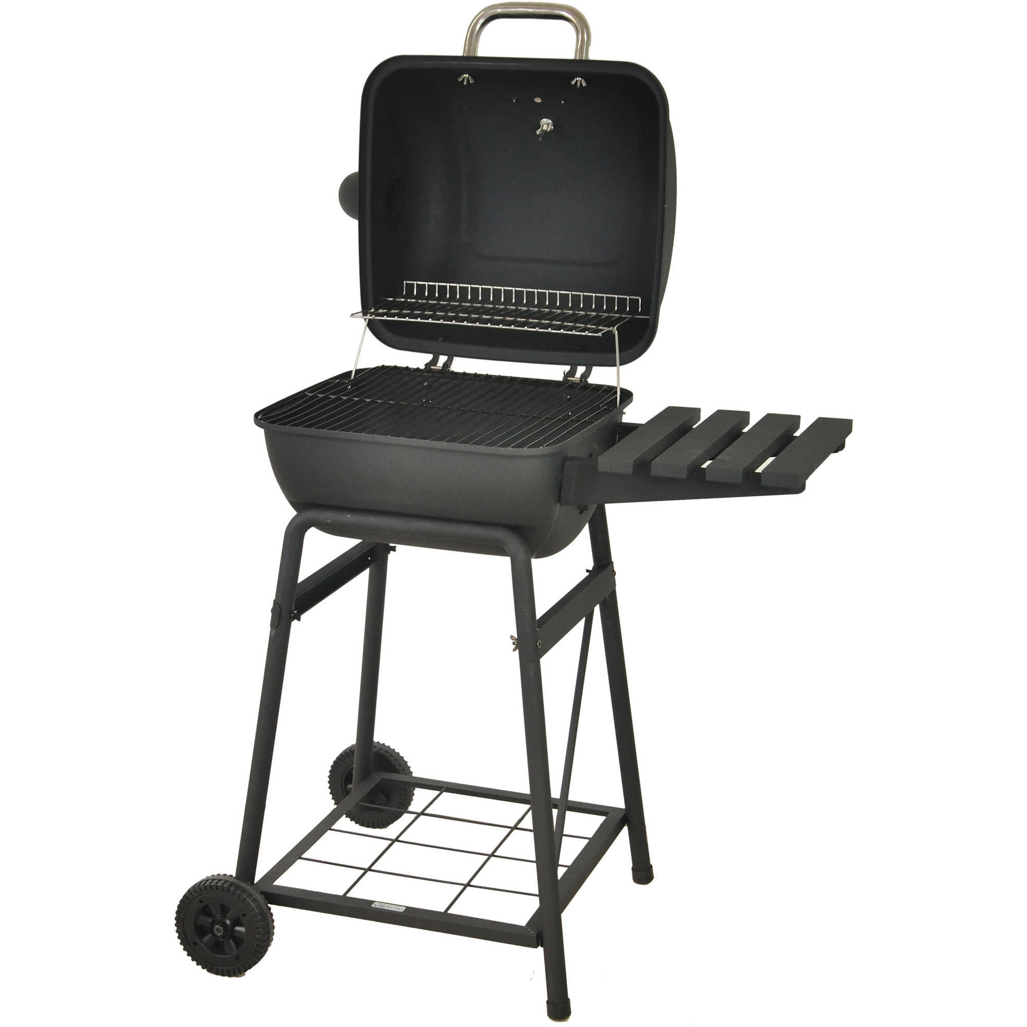 26" Mini Barrel Charcoal Grill with Side Shelf
