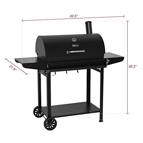 Royal Gourmet Barrel Charcoal Grill - Backyard BBQ Party