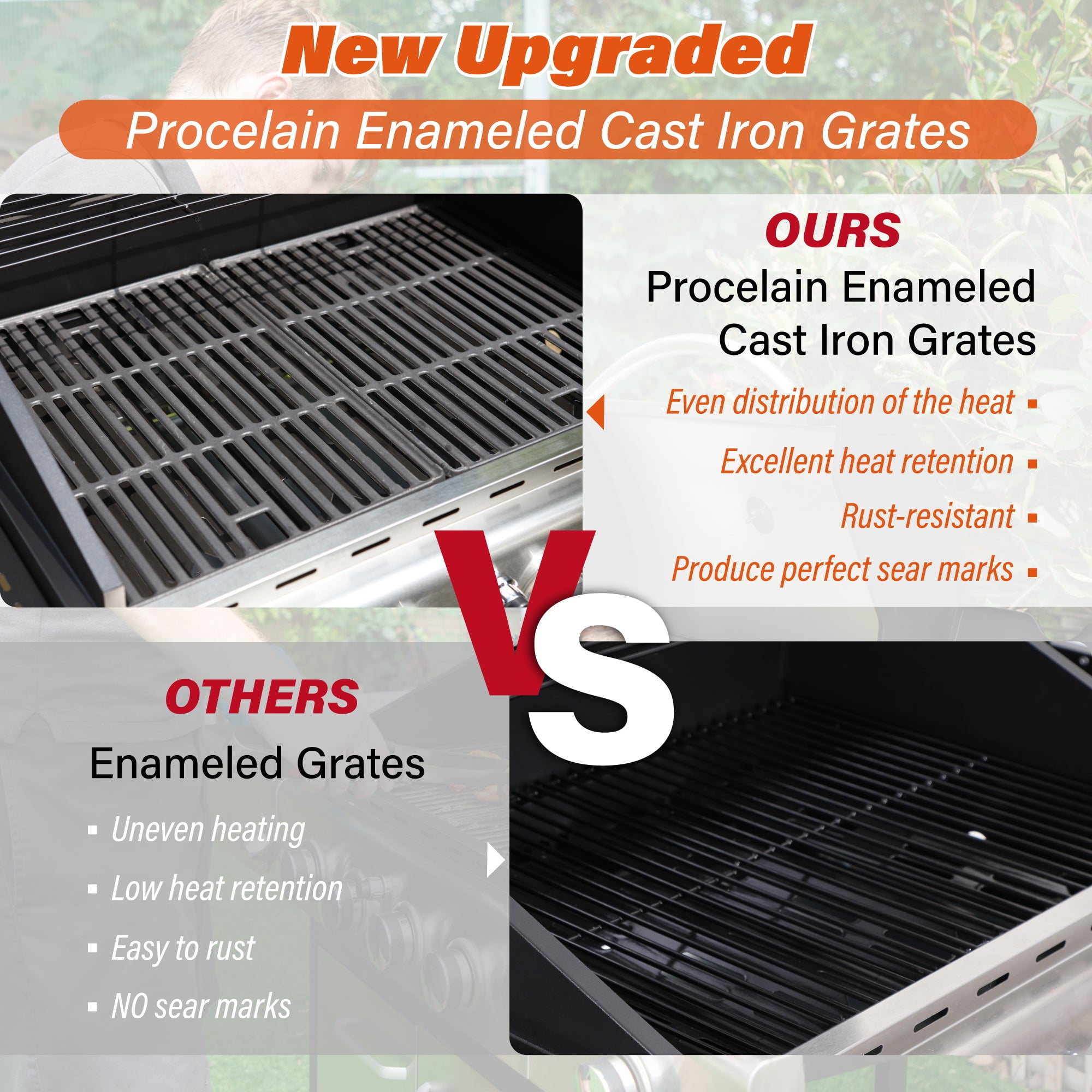 Sophia & William 4-Burner Portable Gas Grill