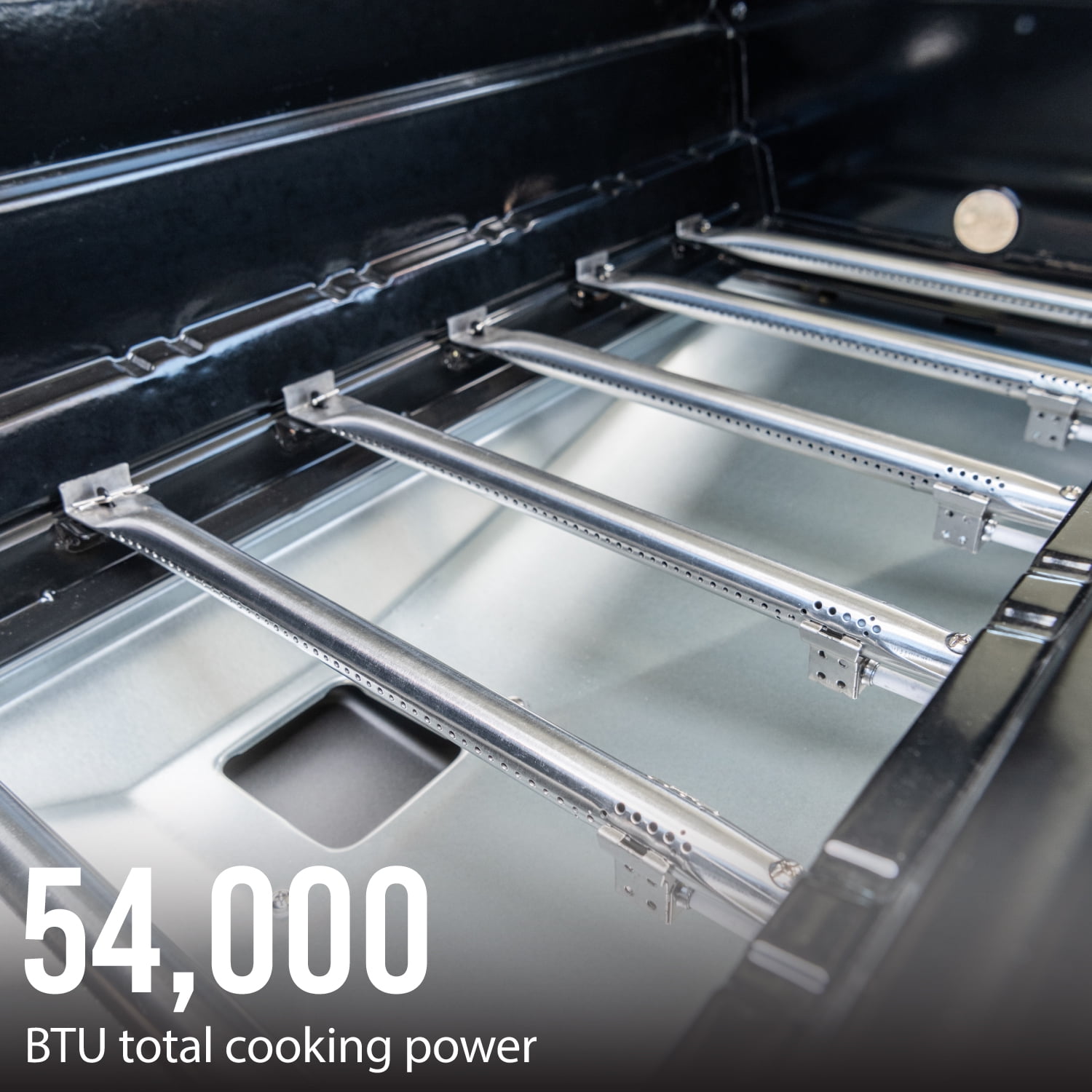 6 Burner Propane Gas Grill, Blue